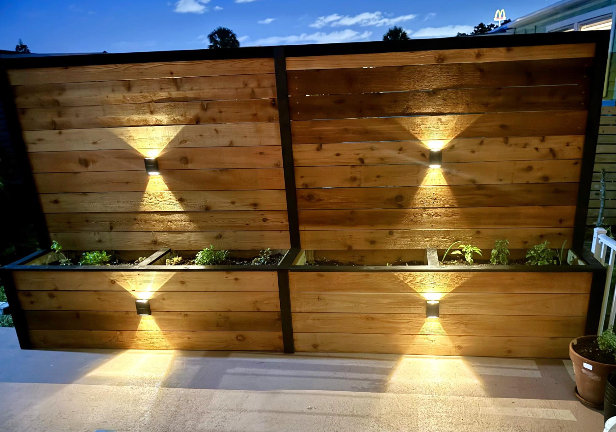 Double Pirvacy Planter Ana White